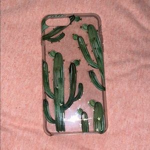 Clear/Cacti iPhone 7 Plus Case